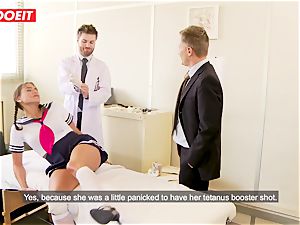 schoolgirl gets abused hardcore by schoolteacher and physician